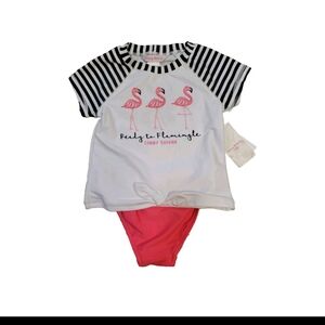Tommy Bahama 3T Girls 2 Pc Rash Guard Tankini Swimsuit NWT